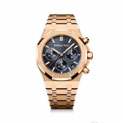 Royal Oak Chrono 26240 RG BF Best Edition Blue Dial on RG Bracelet A7750