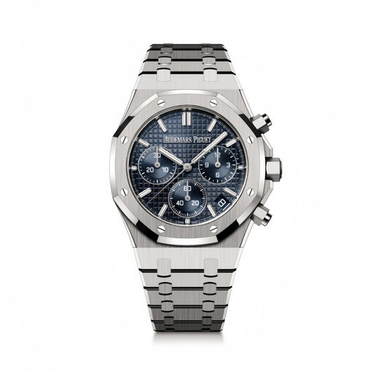 Royal Oak Chrono 26240 SS APSF 1:1 Meilleure édition Cadran bleu sur bracelet SS SA4401 Super Clone