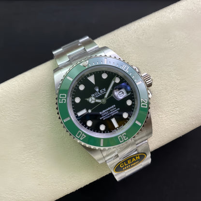 Submariner 41mm 126610 LV Kermit 904L Steel Clean 1:1 Best Edition VR3235