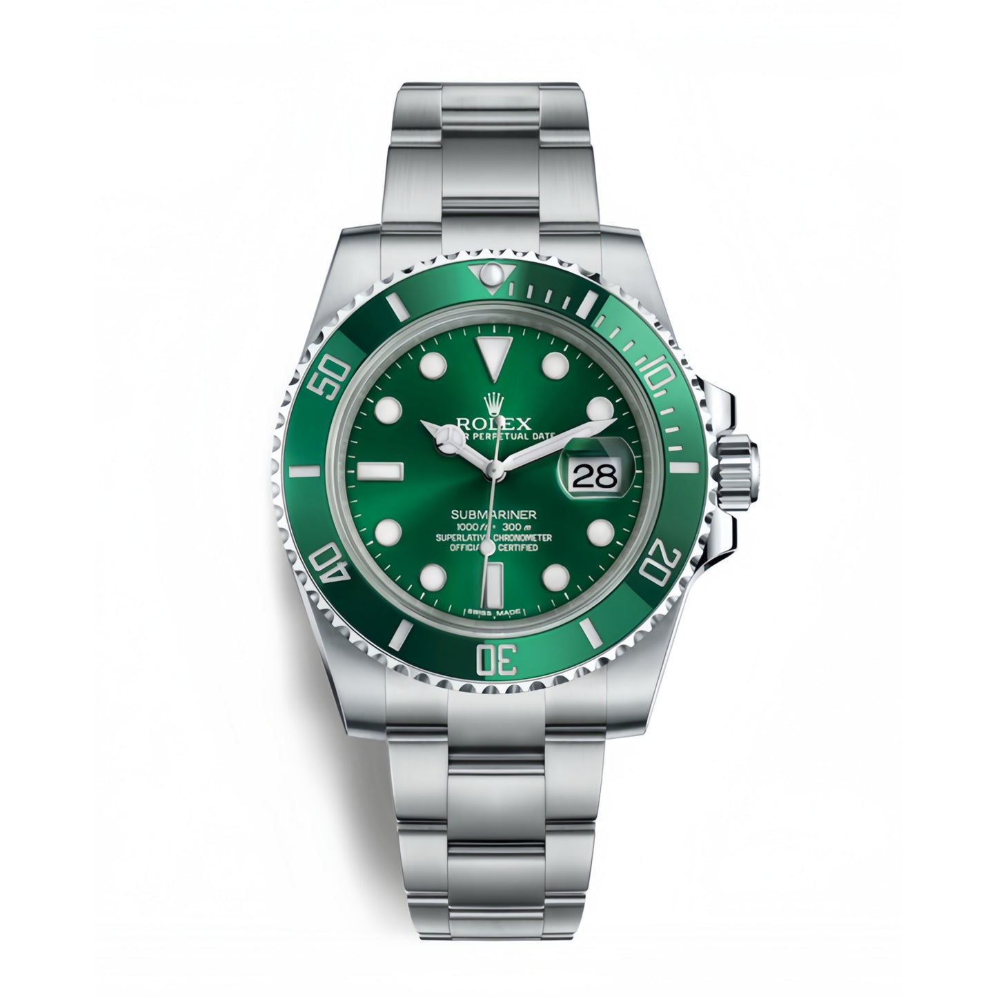 Submariner 116610 LV Green Ceramic Clean 904L 1:1 Best Edition on SS Bracelet SA3135