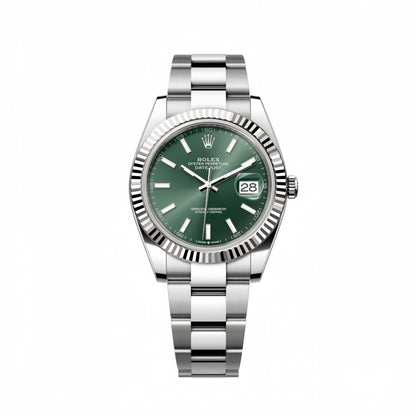 DateJust 41 126334 Clean 1:1 Best Edition 904L Steel Green Dial on Jubilee Bracelet VR3235