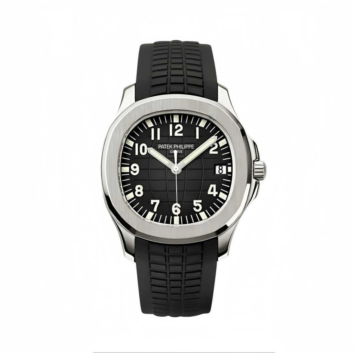 Aquanaut 5167 SS 3KF Best Edition Gray Dial on Black Rubber Strap A324 Super Clone V2