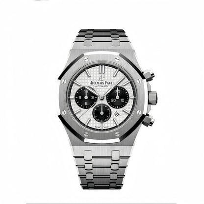 Royal Oak Chrono 26331 SS IPF 1:1 Best Edition White/Black Dial on SS Bracelet A7750