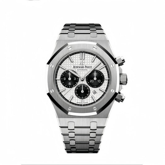 Royal Oak Chrono 26331 SS IPF 1:1 Best Edition Cadran blanc/noir sur bracelet SS A7750 