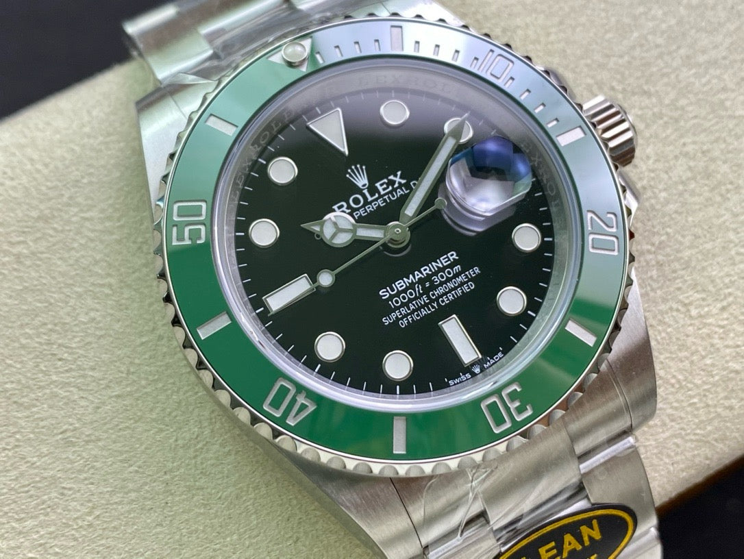 Submariner 41mm 126610 LV Kermit 904L Steel Clean 1:1 Best Edition VR3235