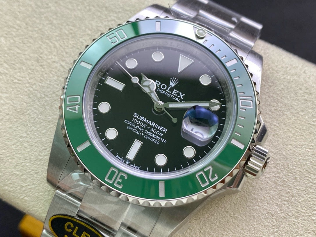 Submariner 41mm 126610 LV Kermit 904L Steel Clean 1:1 Best Edition VR3235