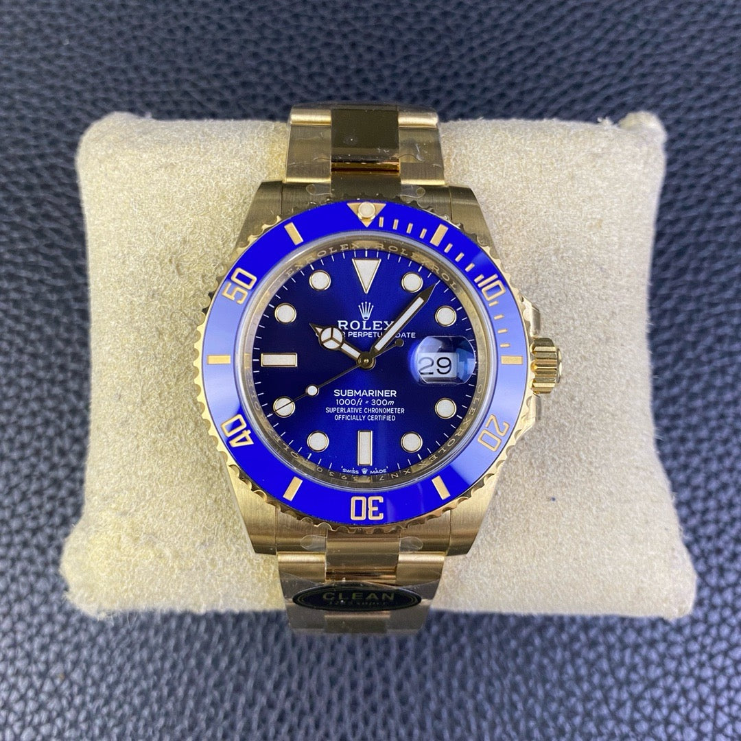 Submariner 41 mm 126618 LB Bleu Céramique 904L Acier Clean 1:1 Meilleure édition VR3235 