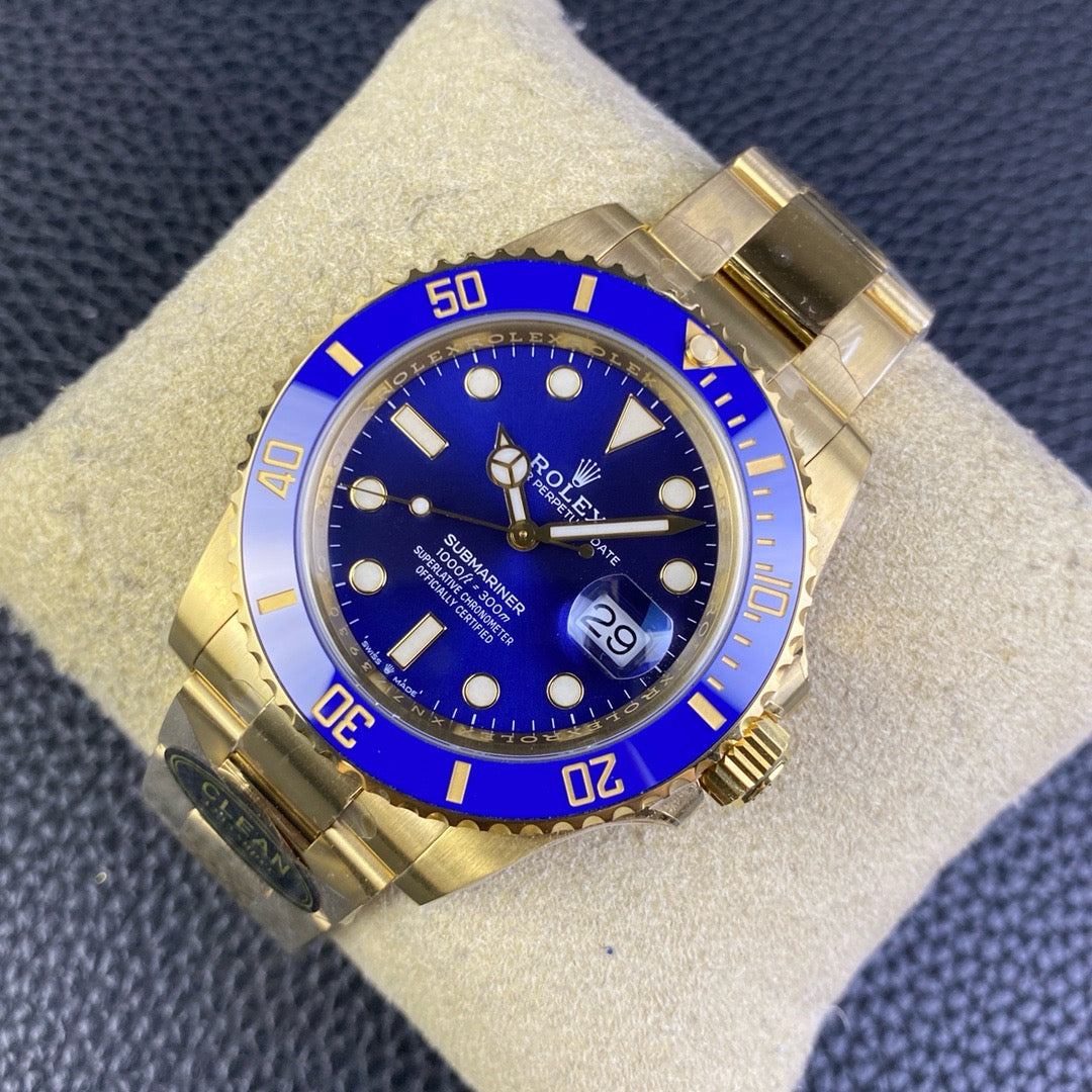 Submariner 41 mm 126618 LB Bleu Céramique 904L Acier Clean 1:1 Meilleure édition VR3235 