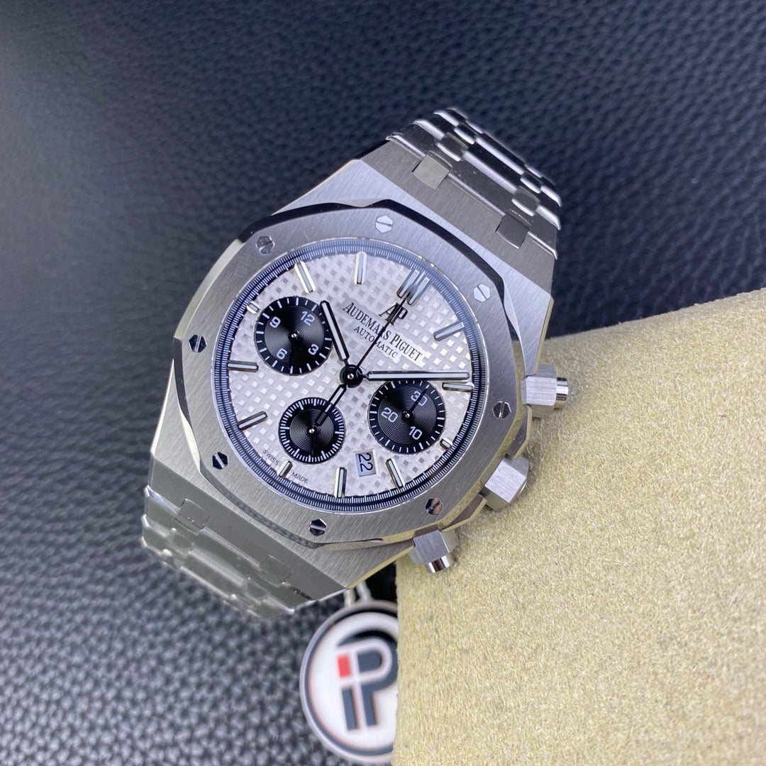 Royal Oak Chrono 26331 SS IPF 1:1 Best Edition White/Black Dial on SS Bracelet A7750